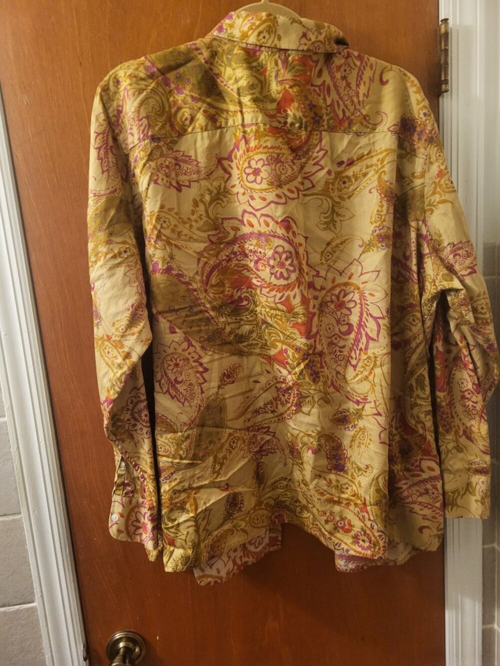 Women's Ralph Lauren plus-size paisley button-up shirt (Size 3X) - Picture 2 of 4